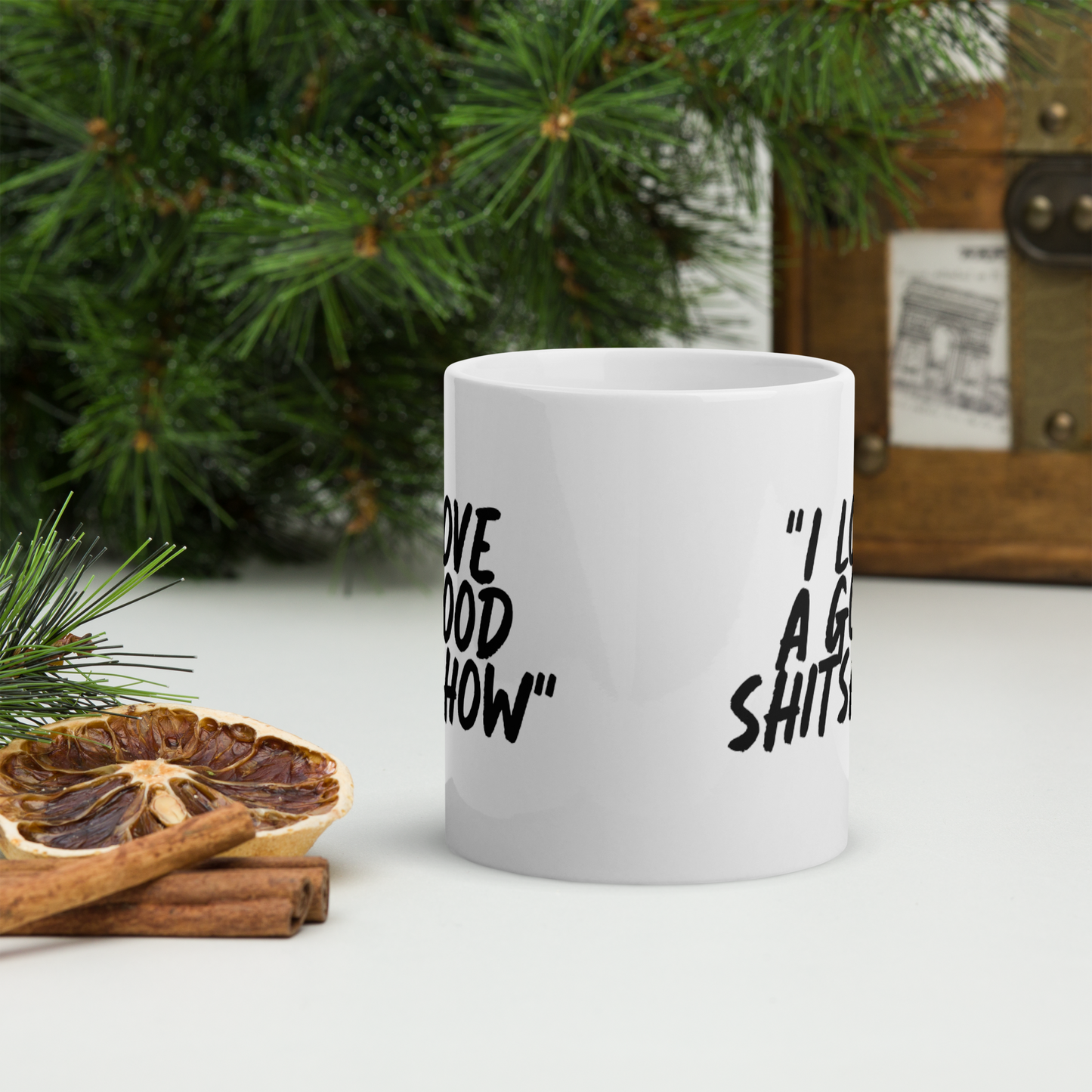 Love a Good Show White Mug
