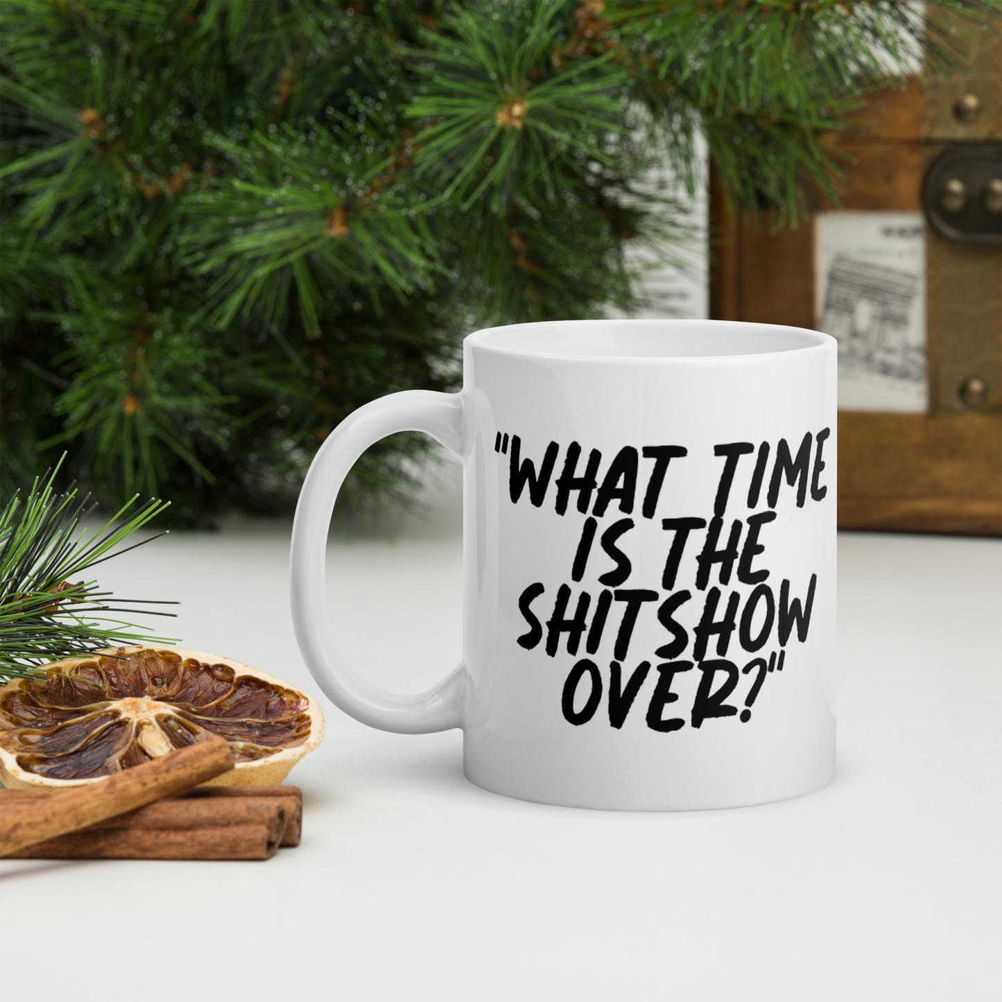 What Time Show White Mug