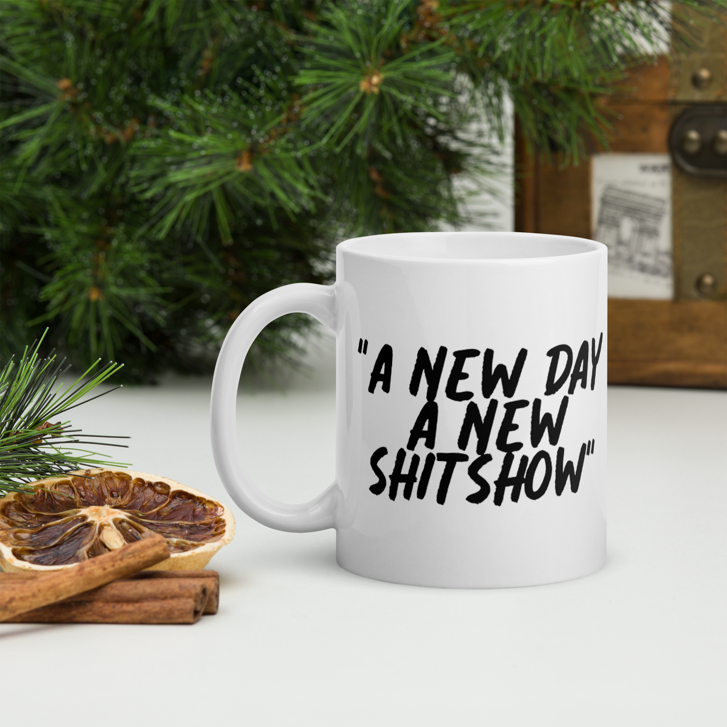 A New Day White Mug