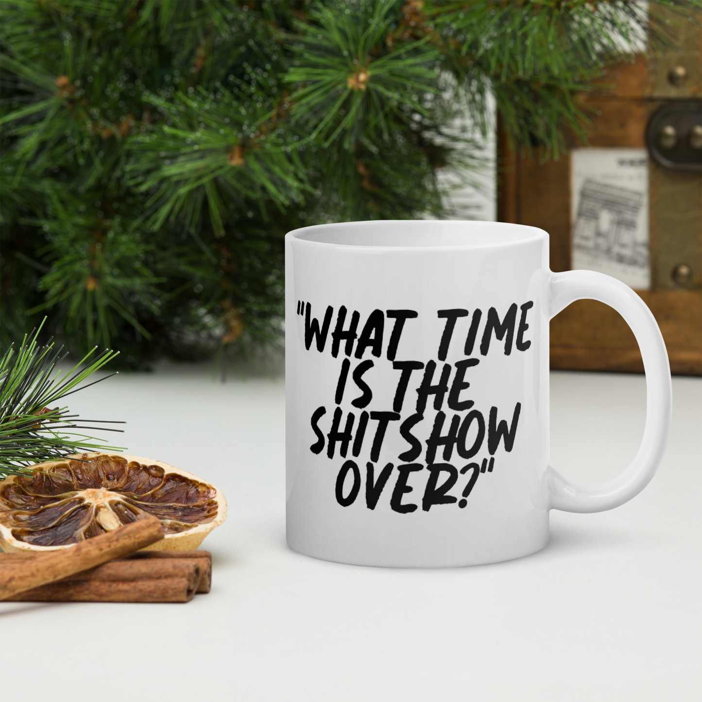 What Time Show White Mug