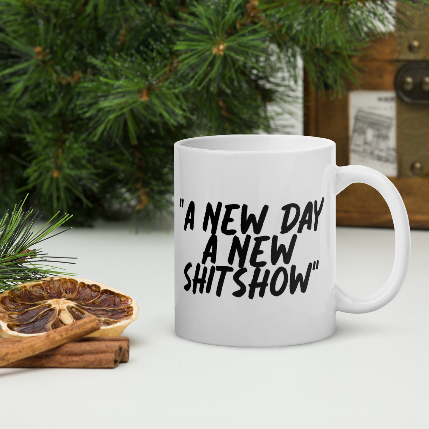 A New Day White Mug
