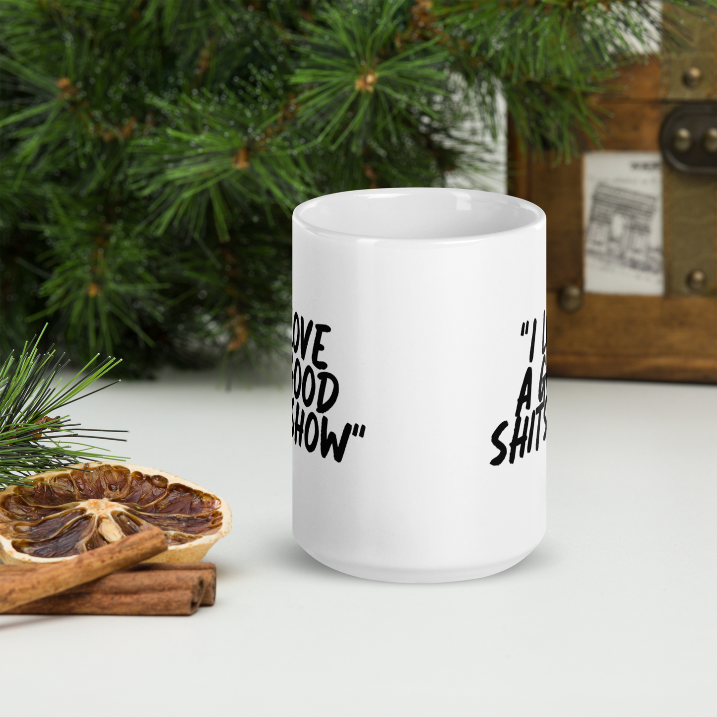 Love a Good Show White Mug