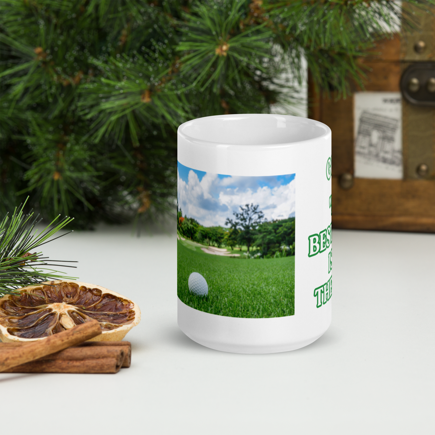 Best Shot Golf White Mug