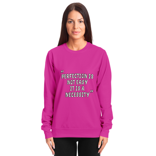 Perfection is Not Easy Winners Win Long Sleeve Shirt Pink