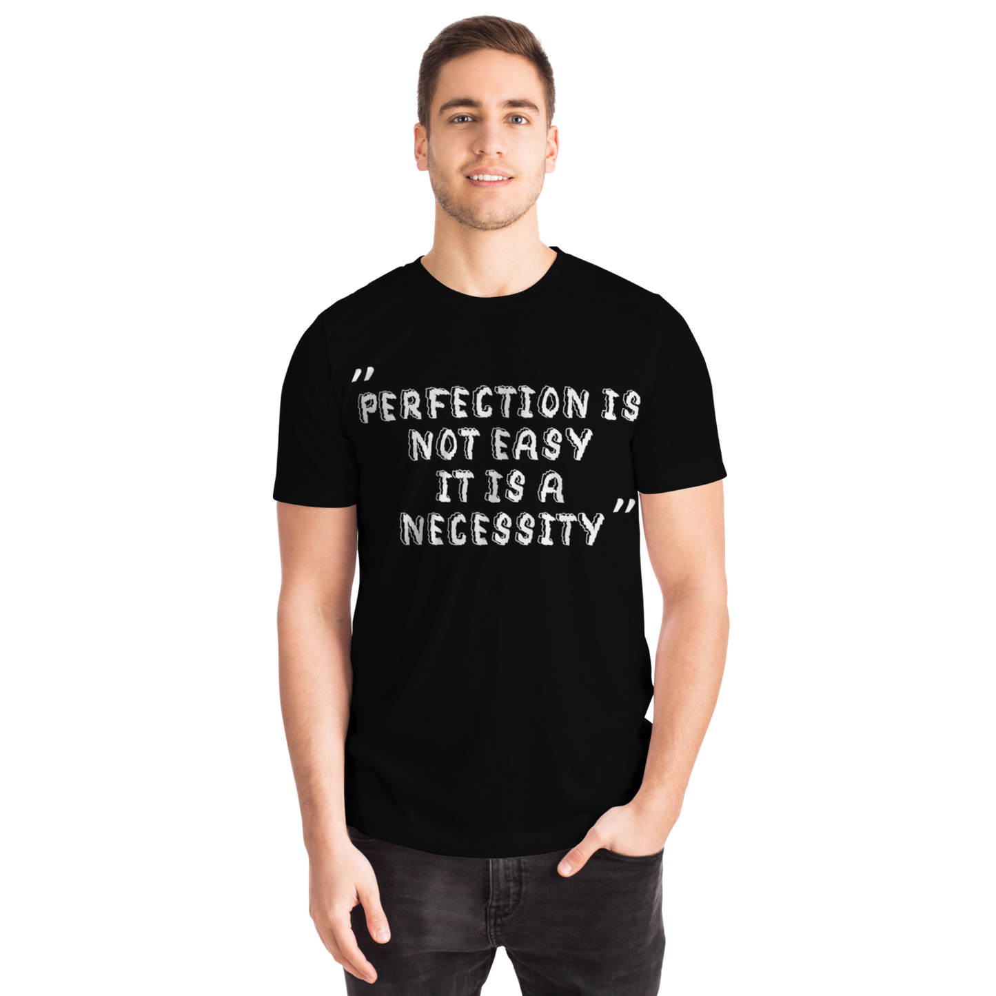 Perfection is Not Easy Winners Win T-Shirt Black