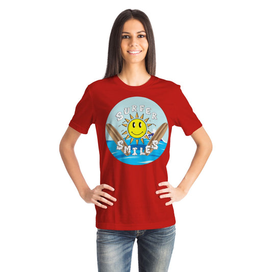 Surfer Smiles T-shirt Red