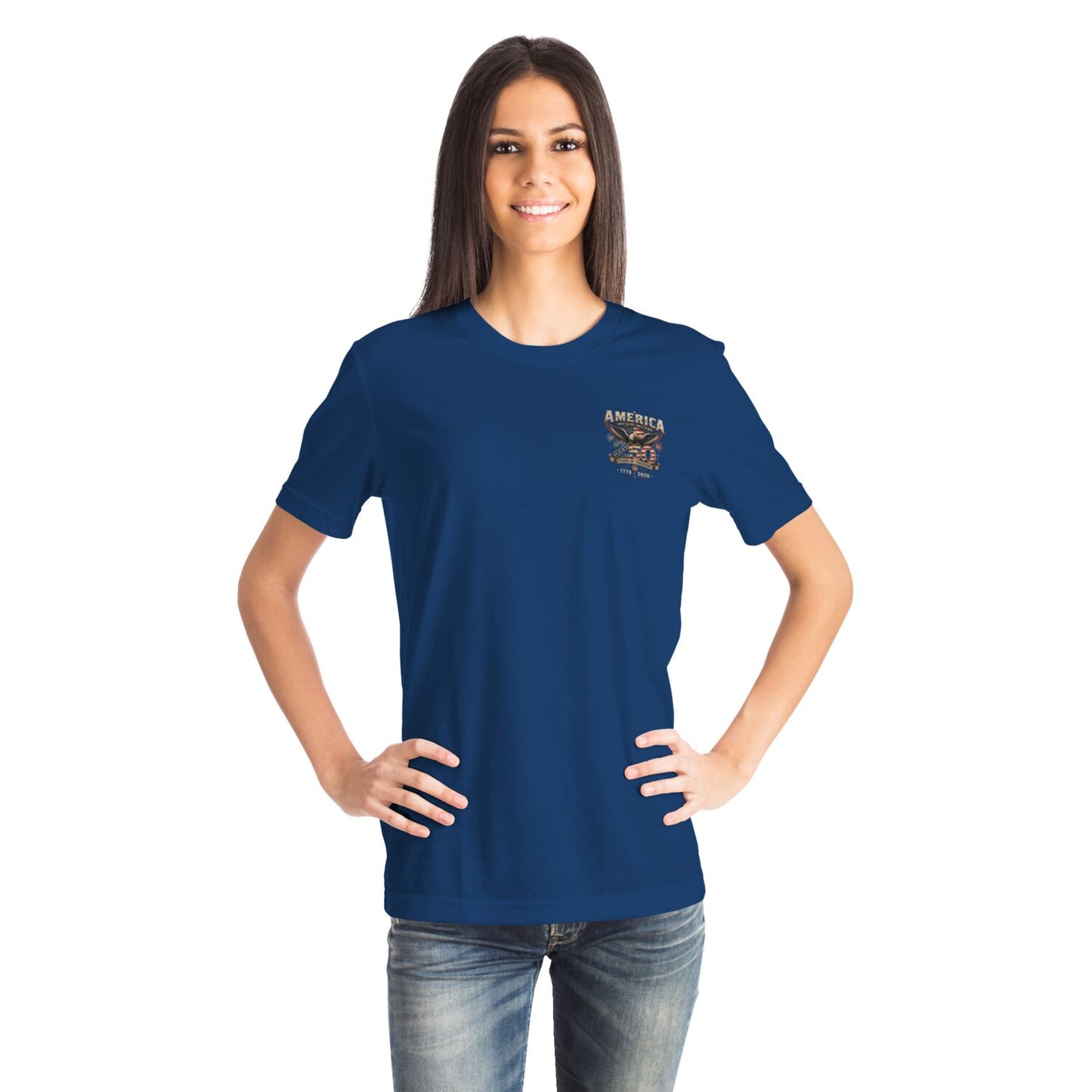 USA 250 Navy Blue 250 T-shirt ".406Swing"