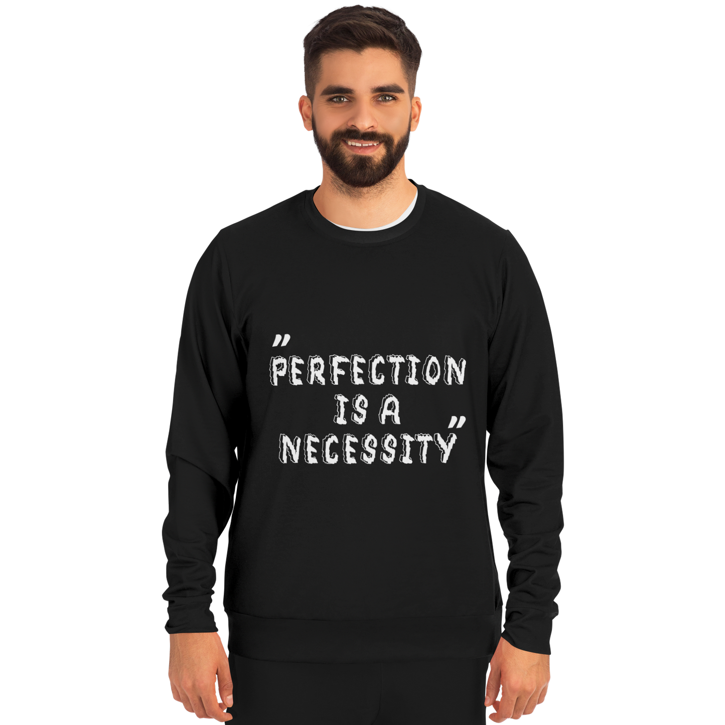 Perfection is a Necessity Winners Win Long Sleeve Shirt Black