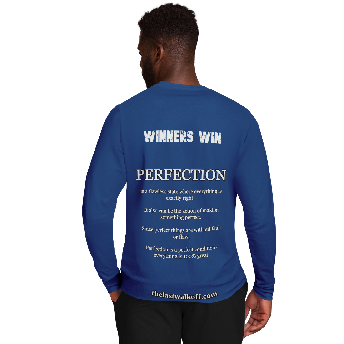 Practice Perfect Winners Win Long Sleeve Shirt Blue