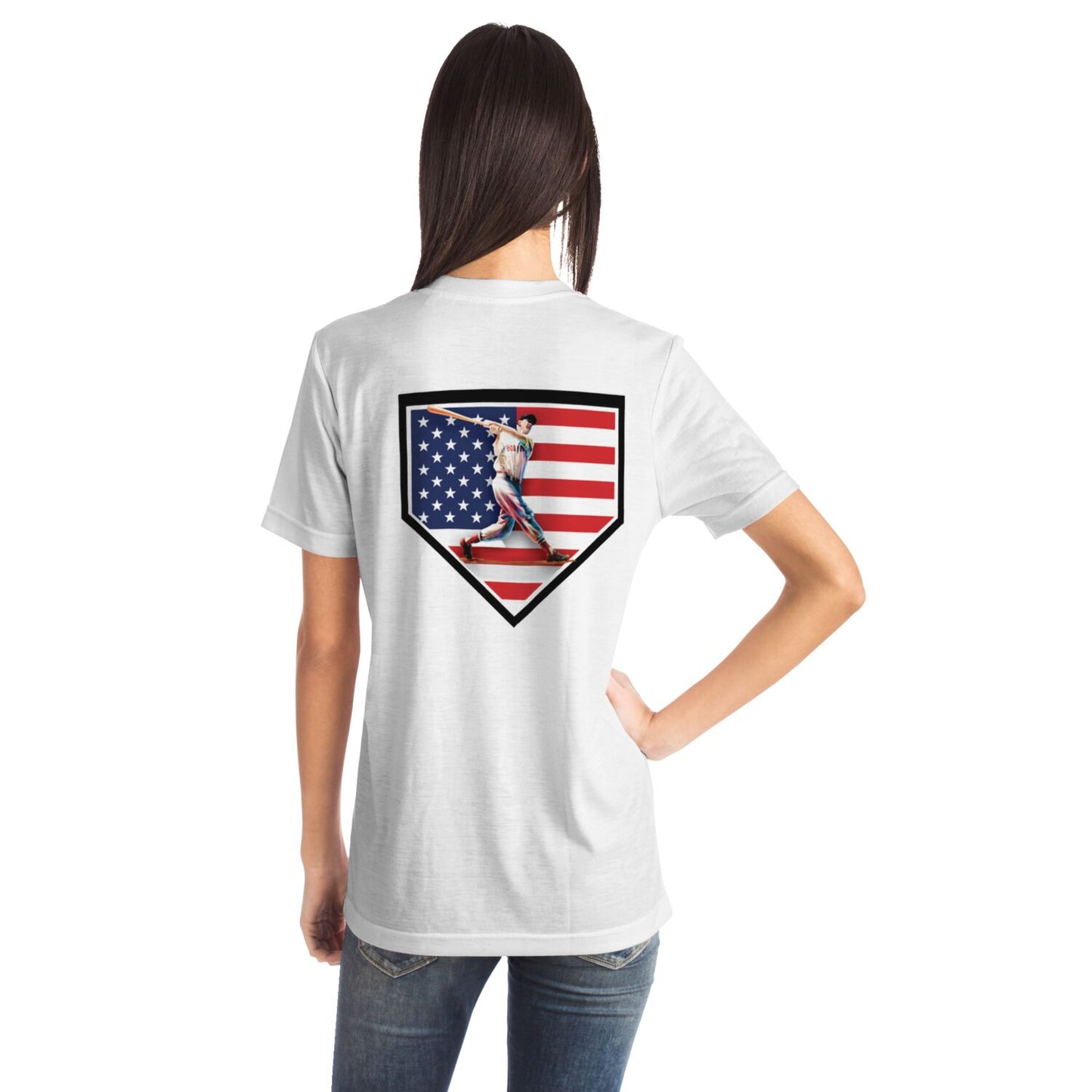 USA 250 White T-shirt ".406Swing"