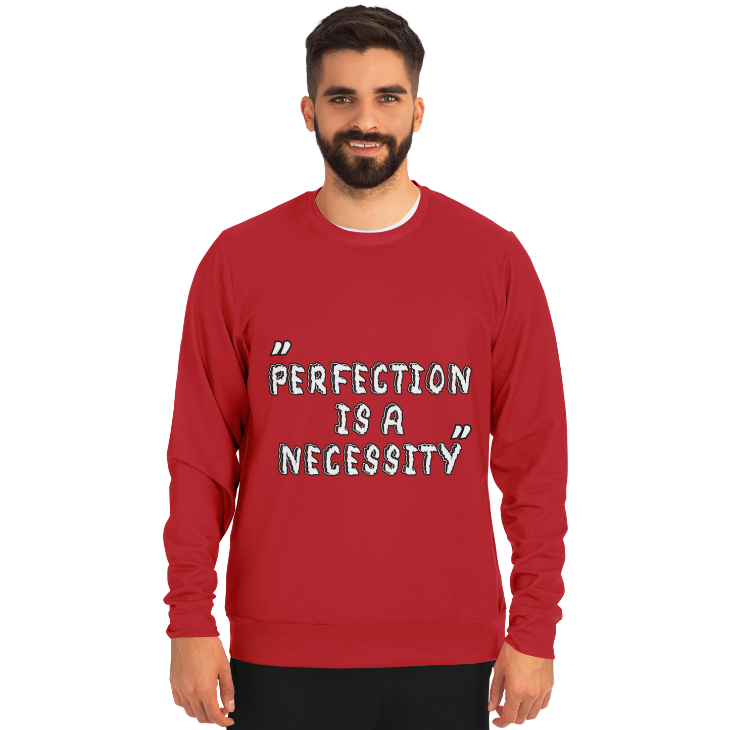 Perfection is a Necessity Winners Win Long Sleeve Shirt Red