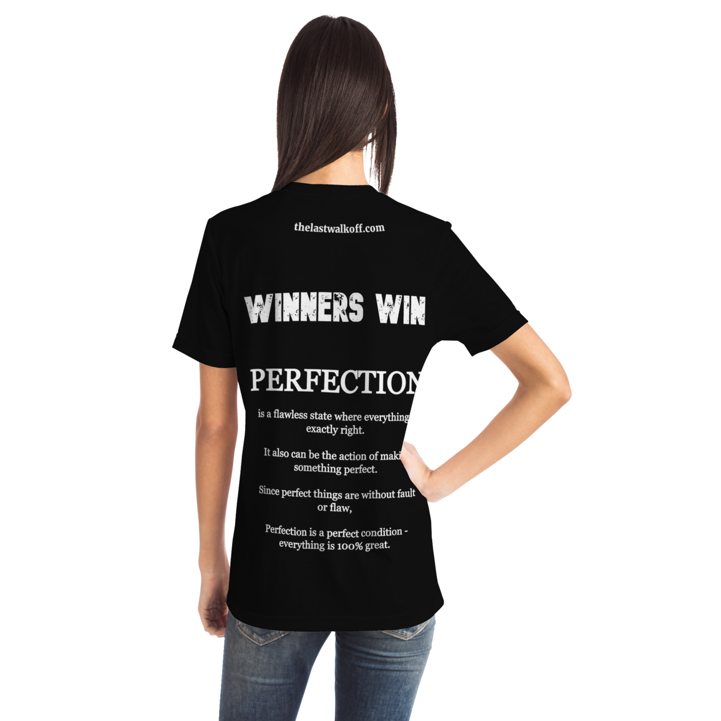Perfection is a Necessity Winners Win T-Shirt Black