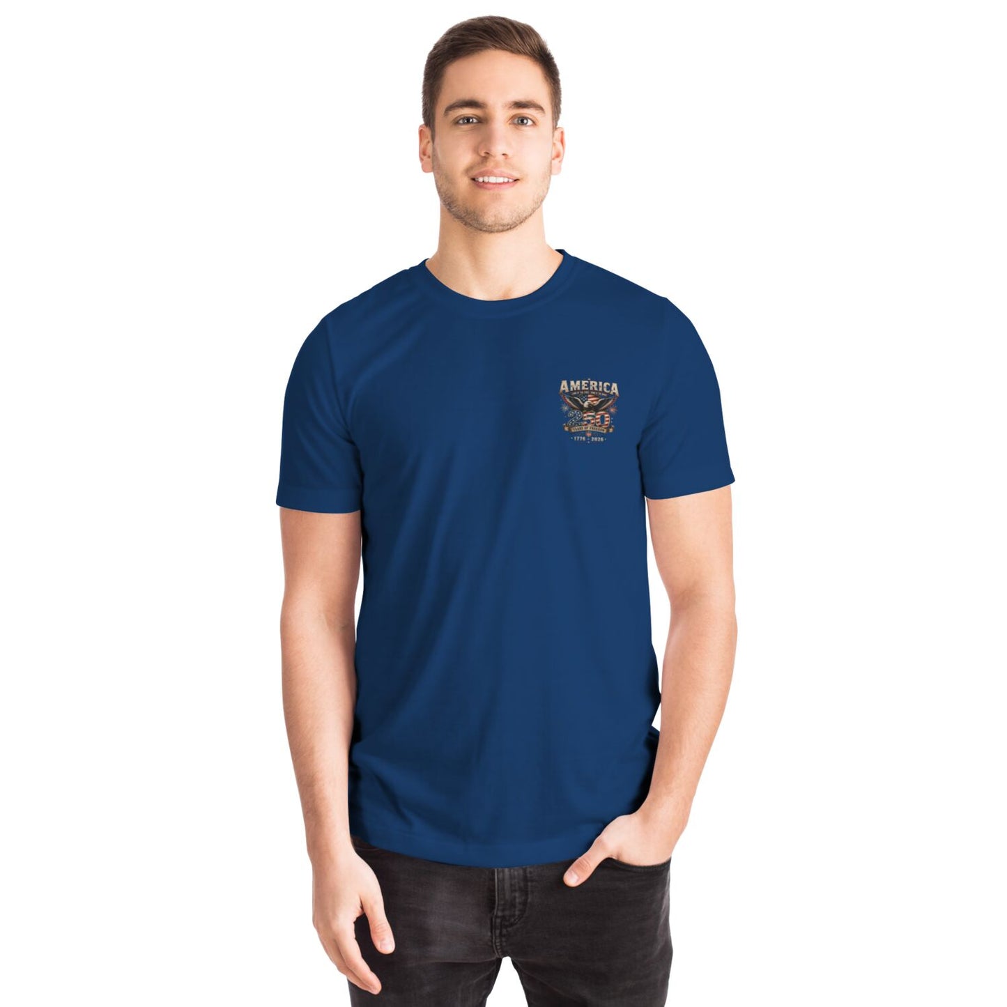 USA 250 Navy Blue 250 T-shirt ".406Swing"