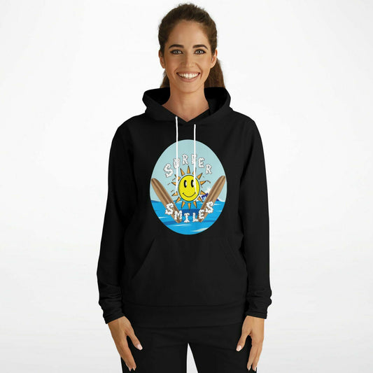 Surfer Smiles Hoodie Black