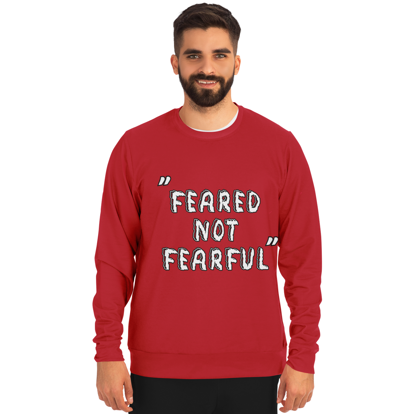 Feared not Fearful Winners Win Long Sleeve Shirt Red