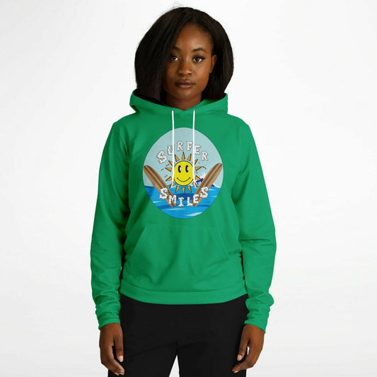 Surfer Smiles Hoodie Green