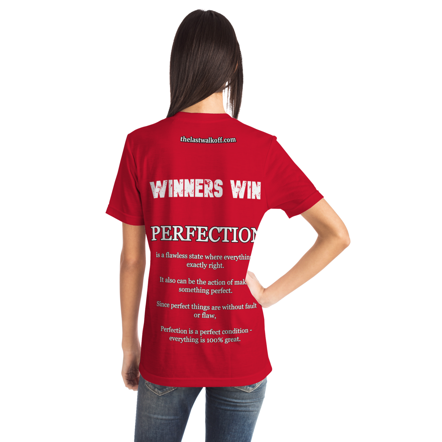 Perfection is a Necessity Winners Win T-Shirt Red