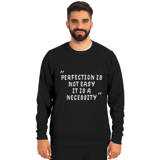 Perfection is Not Easy Winners Win Long Sleeve Shirt Black
