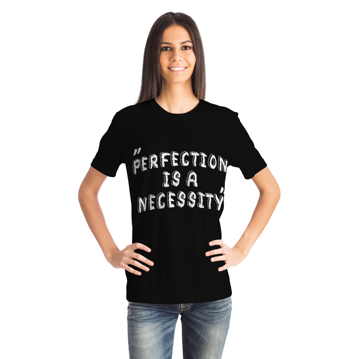 Perfection is a Necessity Winners Win T-Shirt Black