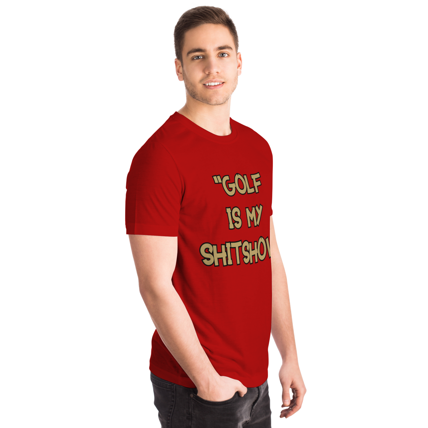 Golf Is My Show T-Shirt Red