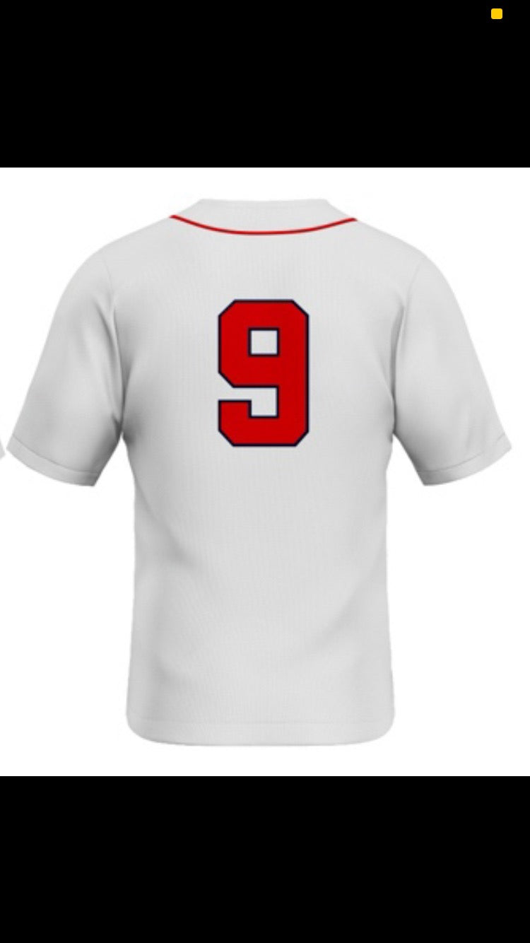 ".406Swing" White Home Jersey