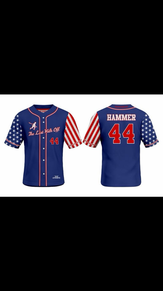 Stars and Stripes “755 Hammer Series” Light Blue Jersey