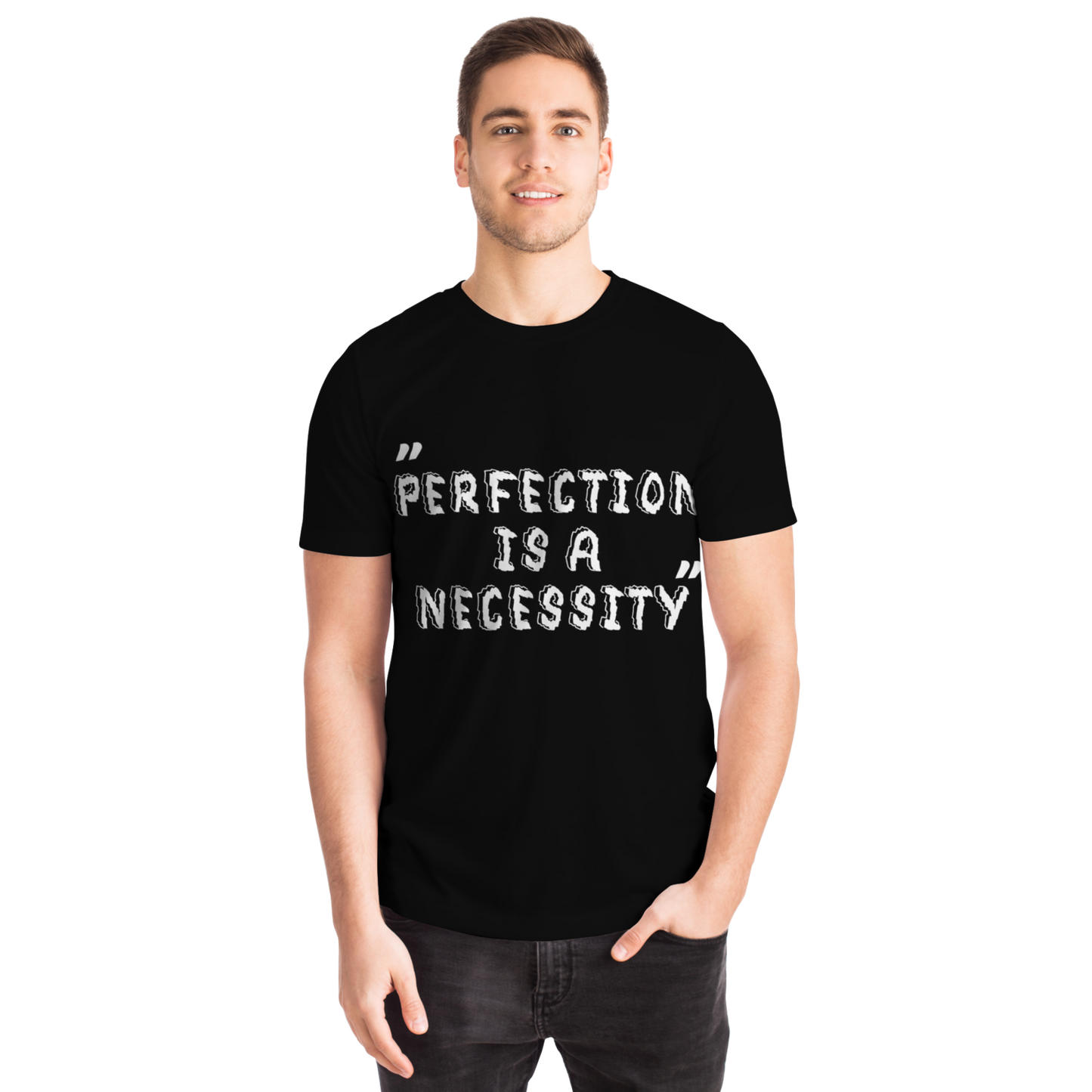 Perfection is a Necessity Winners Win T-Shirt Black