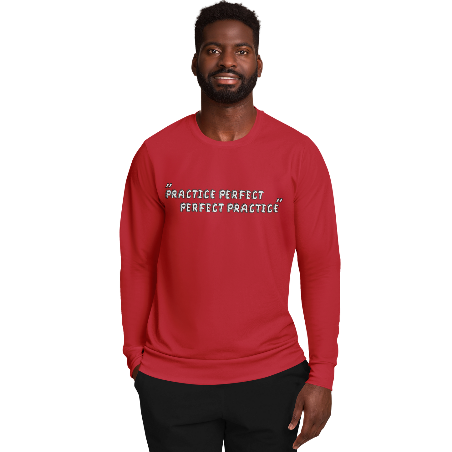Practice Perfect Winners Win Long Sleeve Shirt Red