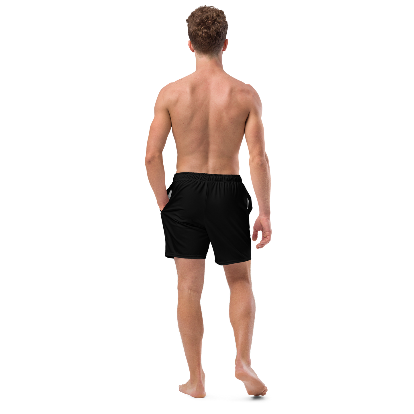 Men's Swim Trunks Black Aloha Surf Maverick