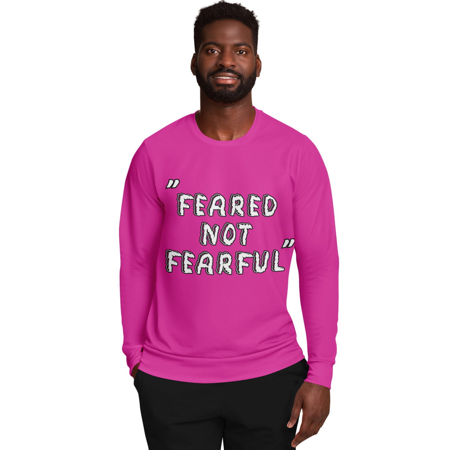 Feared not Fearful Winners Win Long Sleeve Shirt Pink