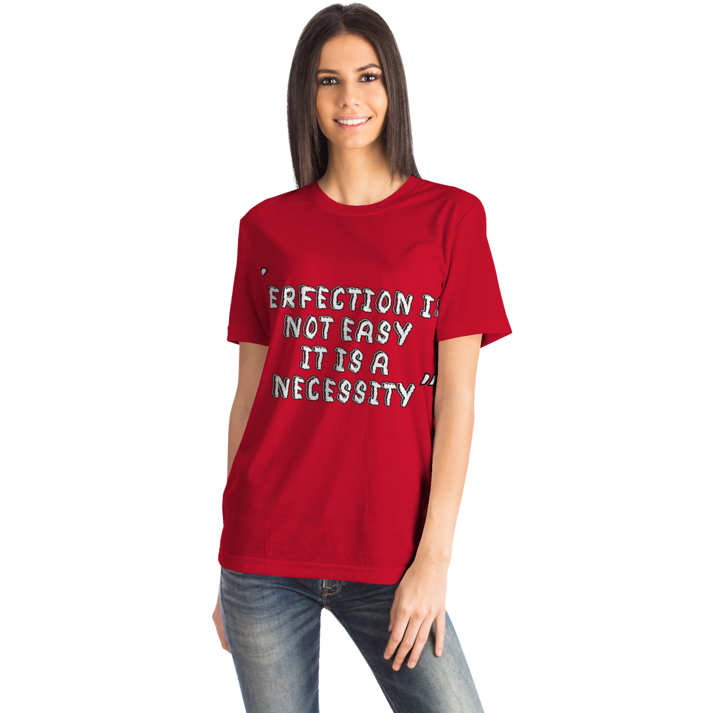 Perfection is Not Easy Winners Win T-Shirt Red
