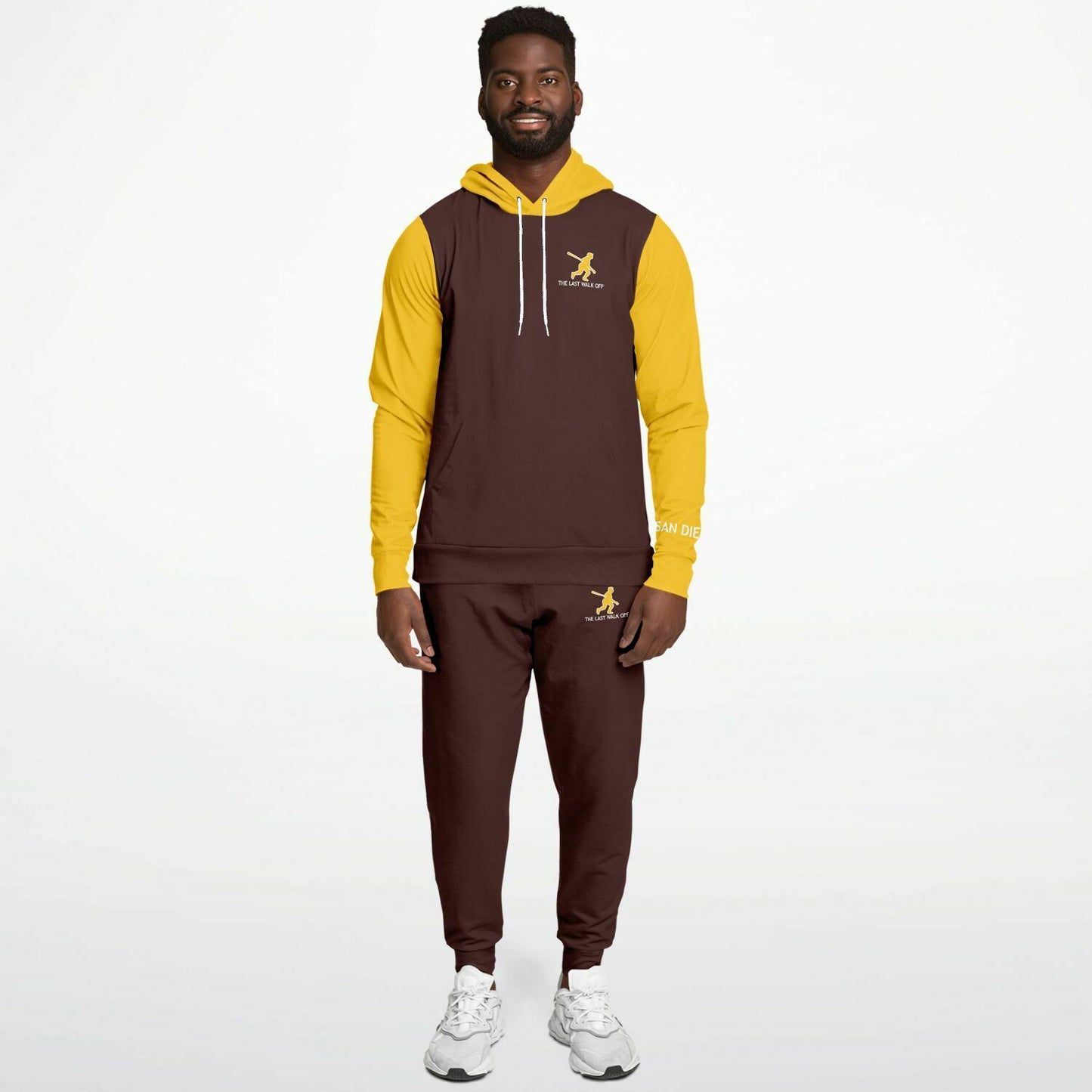 San Diego Brown Gold Hoodie and Joggers