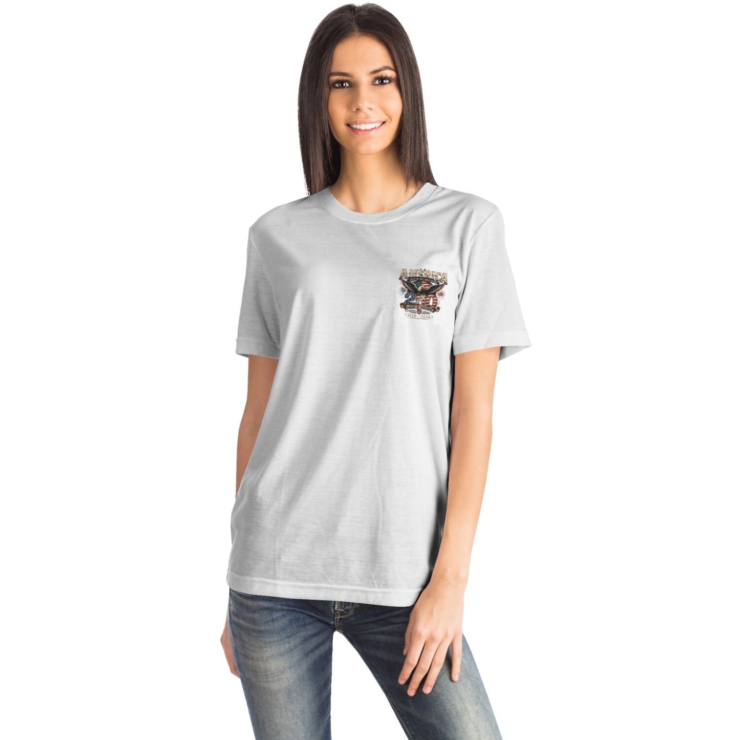 USA 250 White T-shirt ".406Swing"
