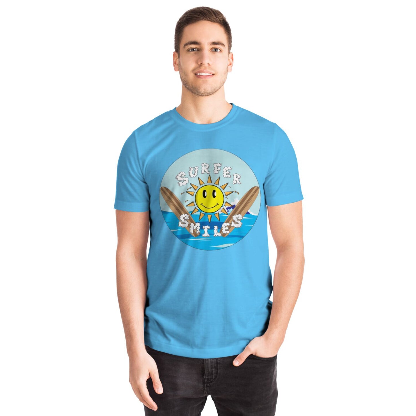 Surfer Smiles T-shirt Blue