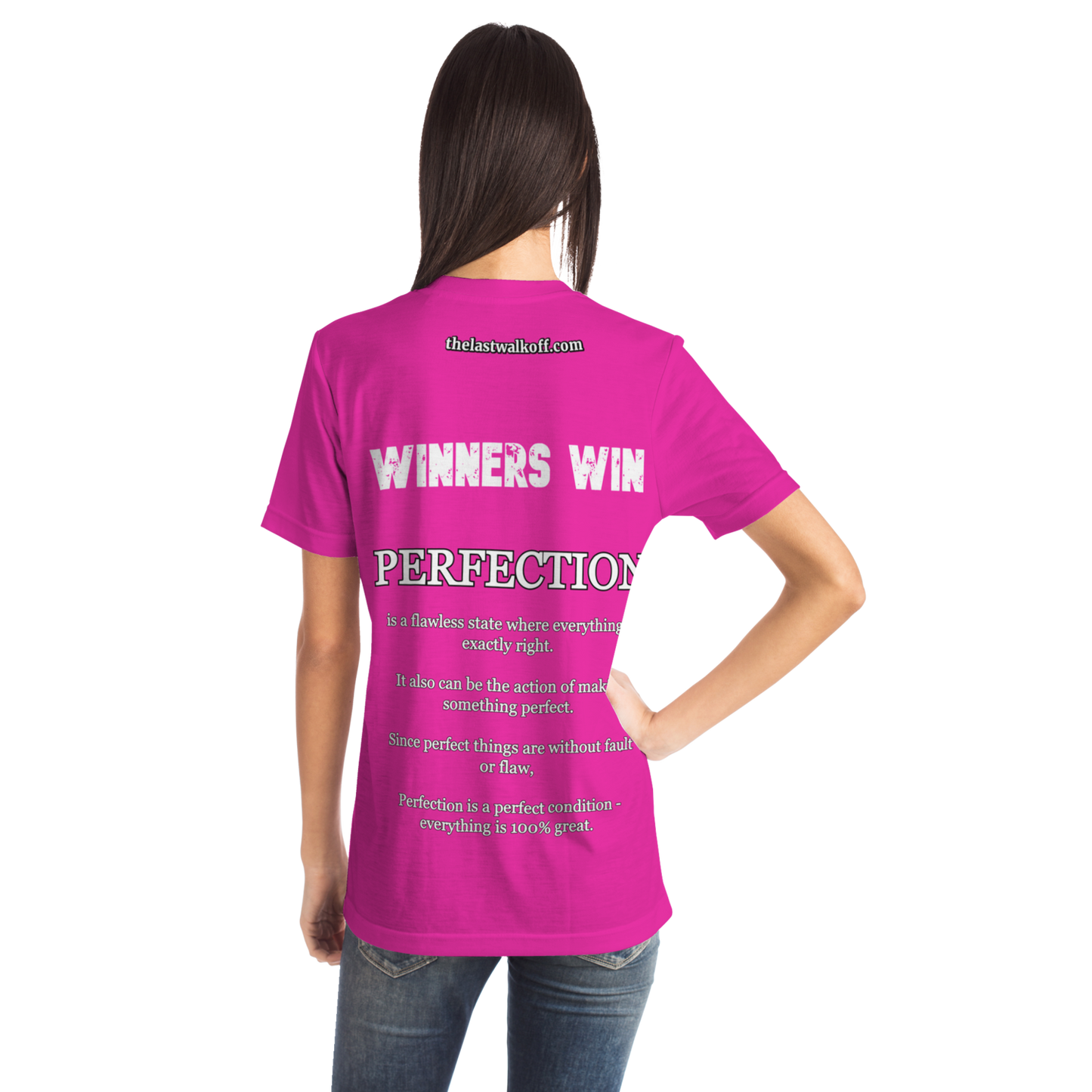 Perfection is Not Easy Winners Win T-Shirt Pink