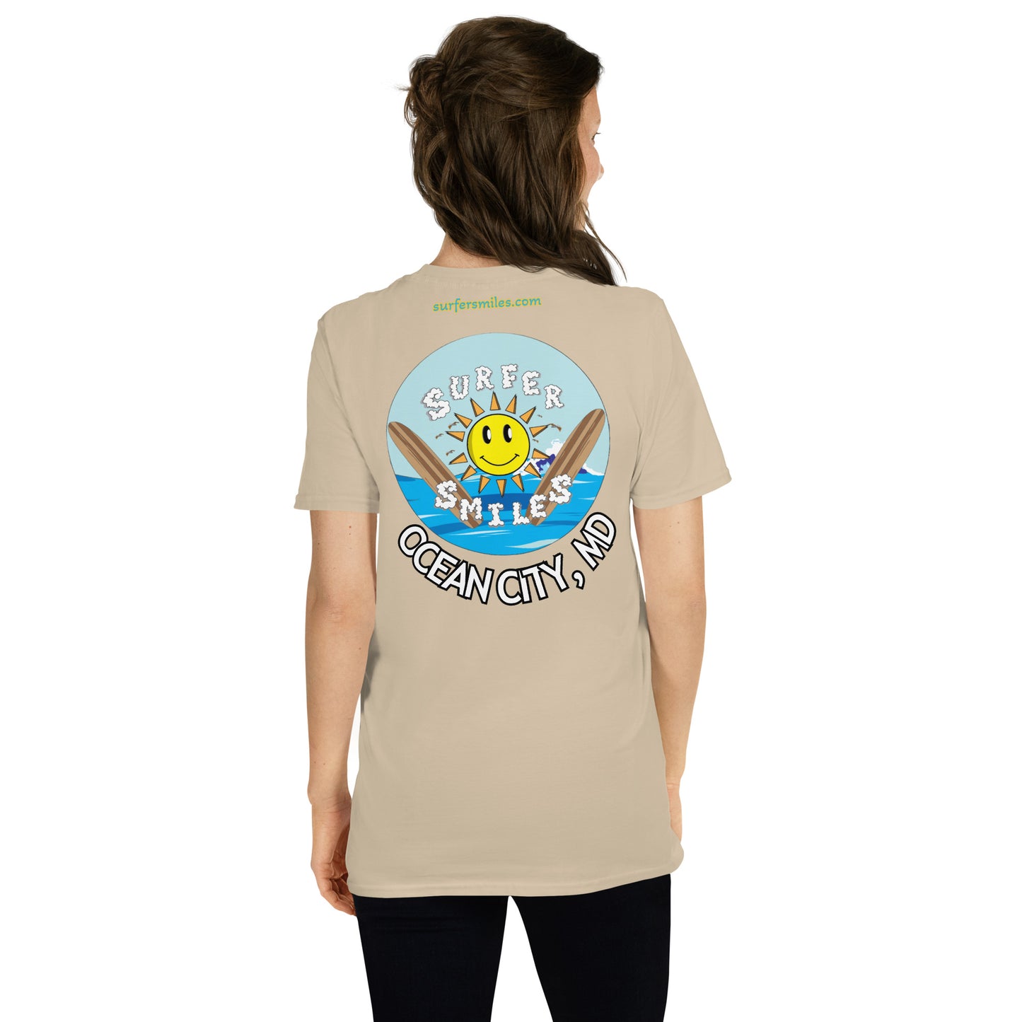 Women's Short Sleeve T-Shirt - 3 Color Surfer Smiles OC