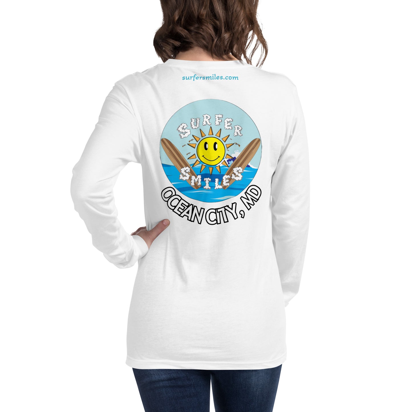 Women's Long Sleeve Shirt - 3 Color Surfer Smiles OC