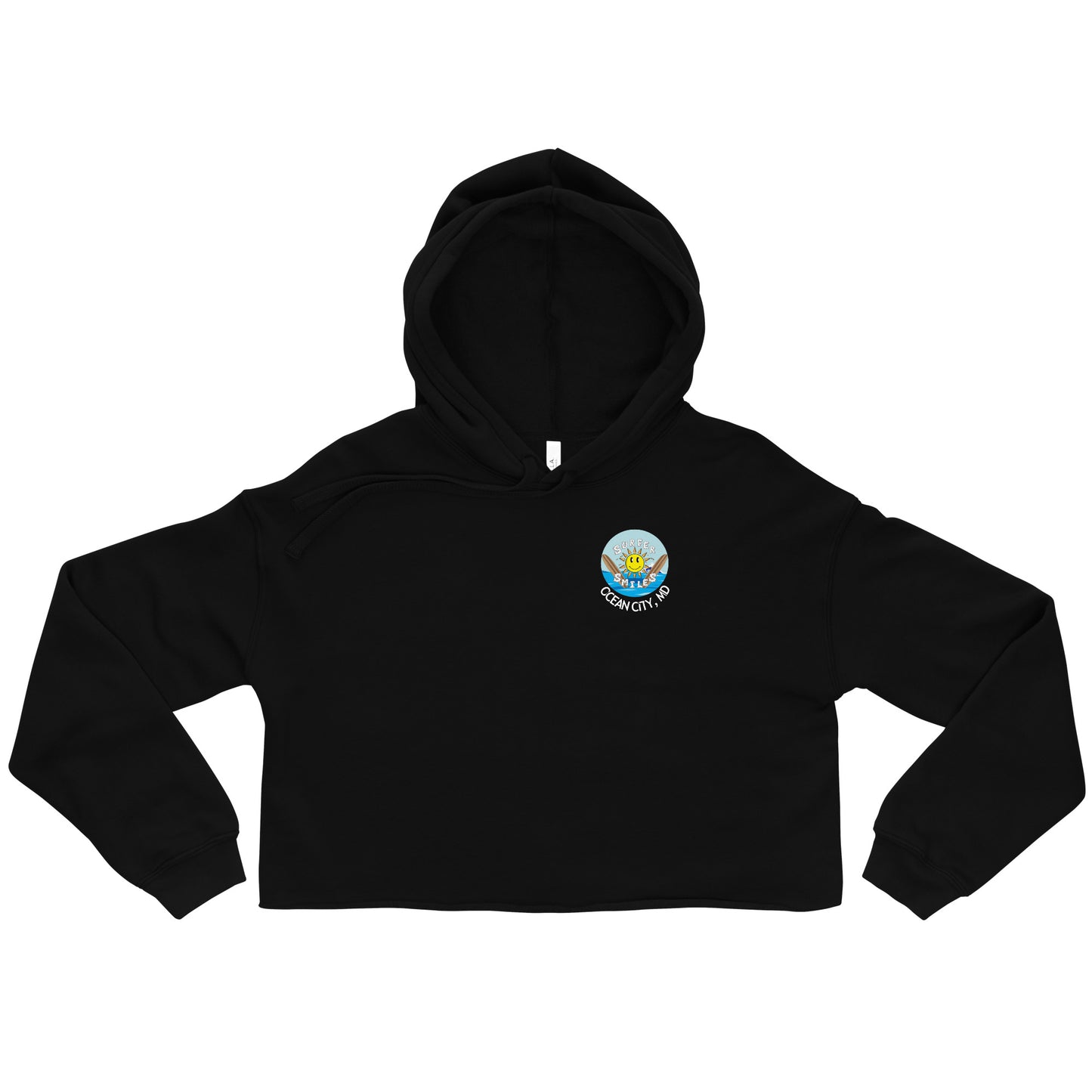 Women's Crop Hoodie - 4 Color Surfer Smiles OC