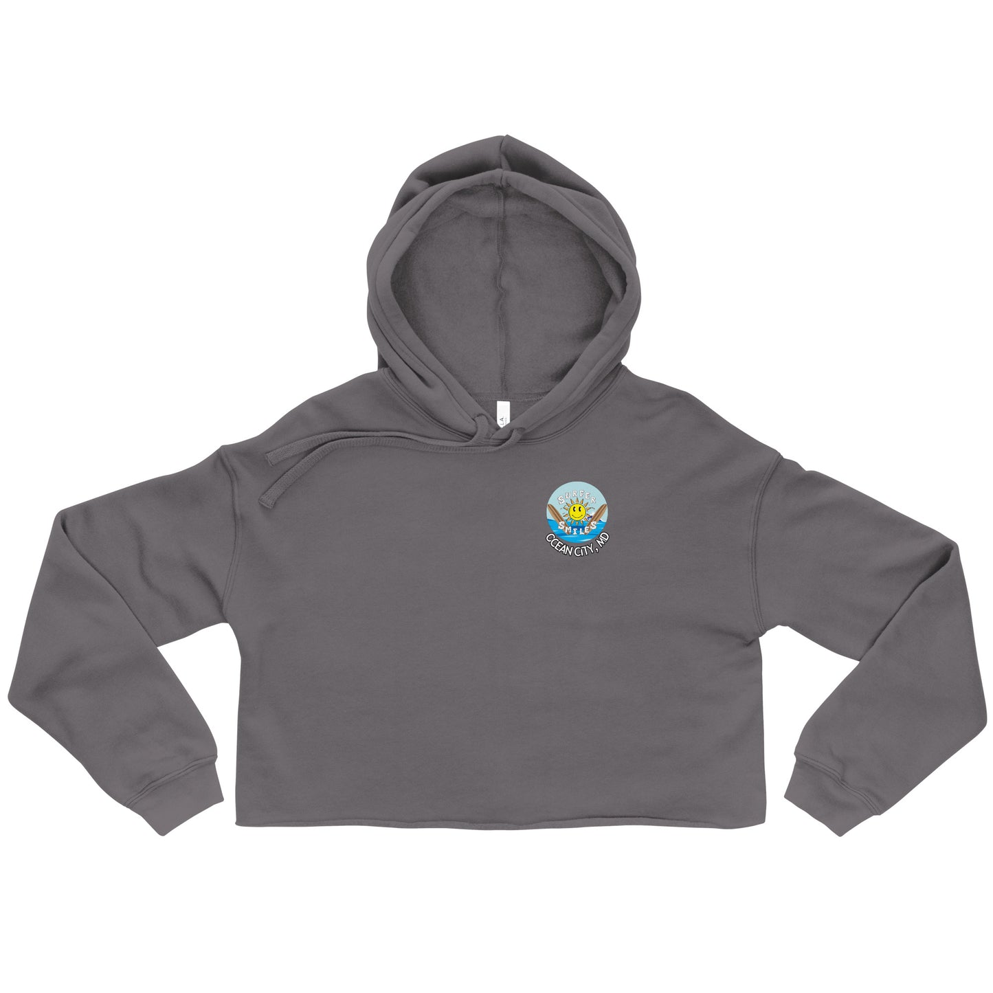 Women's Crop Hoodie - 4 Color Surfer Smiles OC