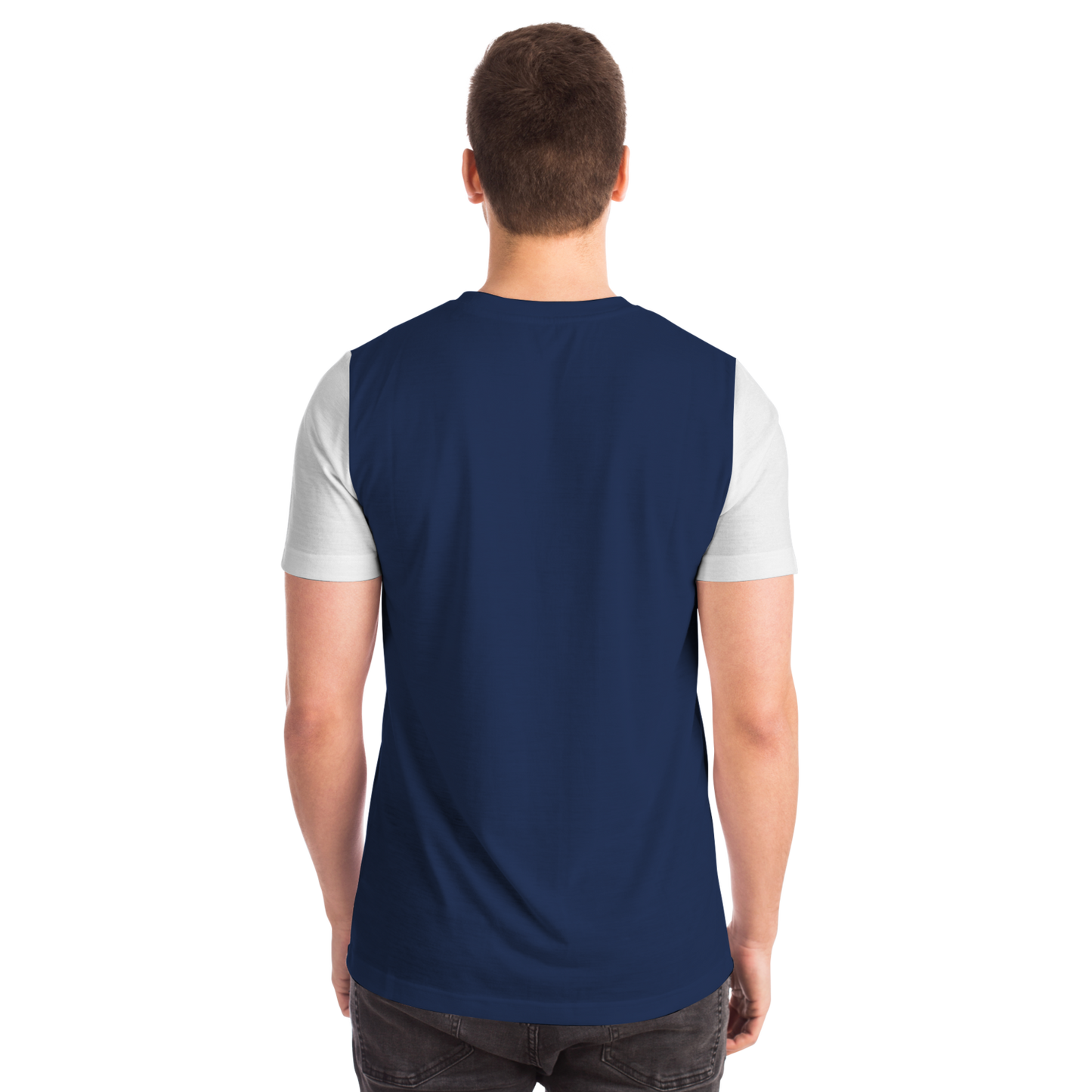 New York Navy Blue White Short Sleeve Shirt