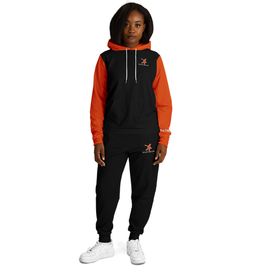 Baltimore Black Orange Hoodie and Joggers