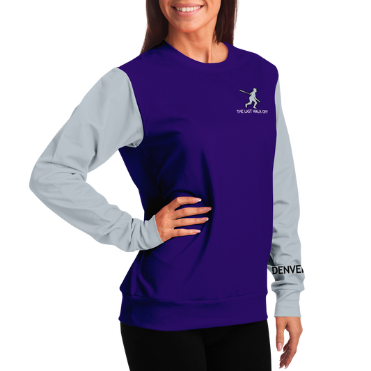 Denver Purple Gray Long Sleeve Shirt