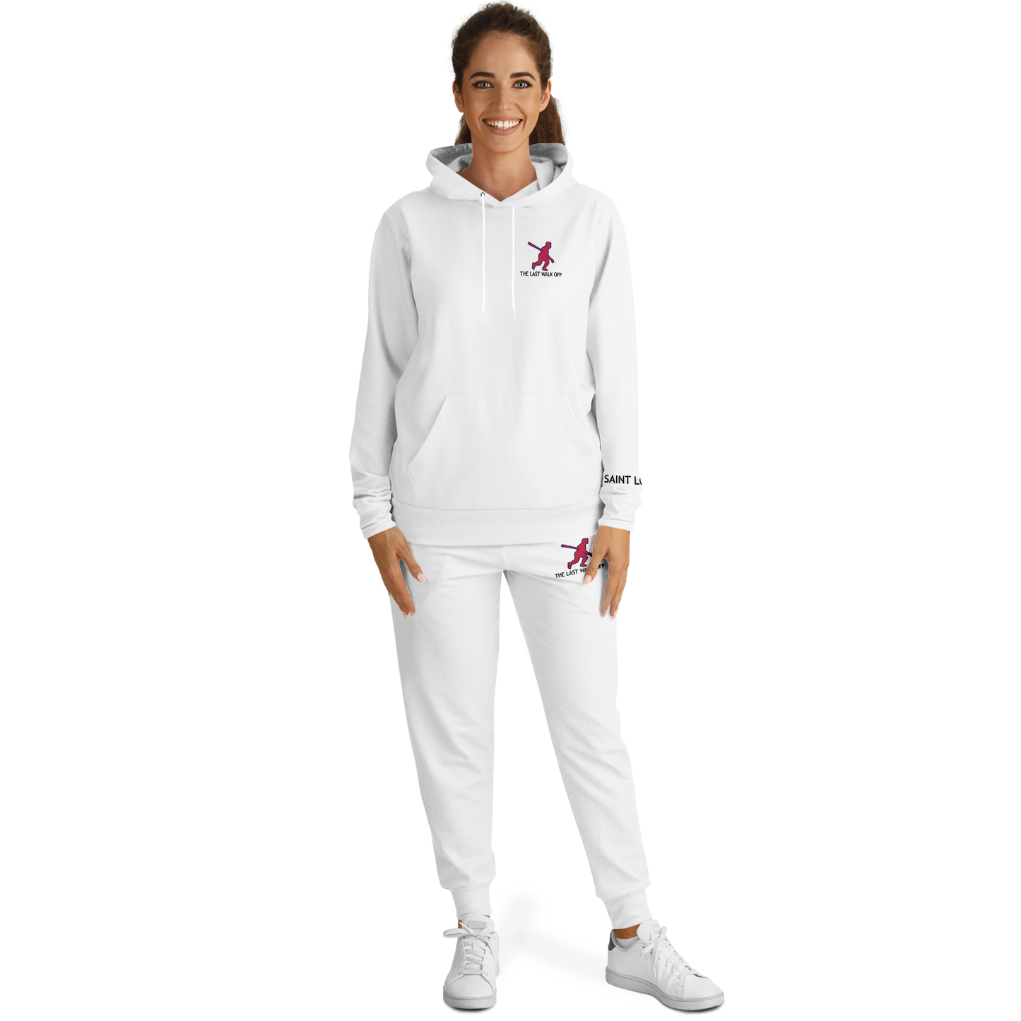 Saint Louis White Hoodie and Joggers TWO