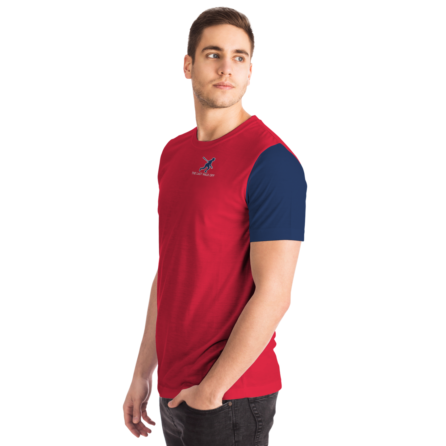 Cleveland Red Navy Blue Short Sleeve Shirt