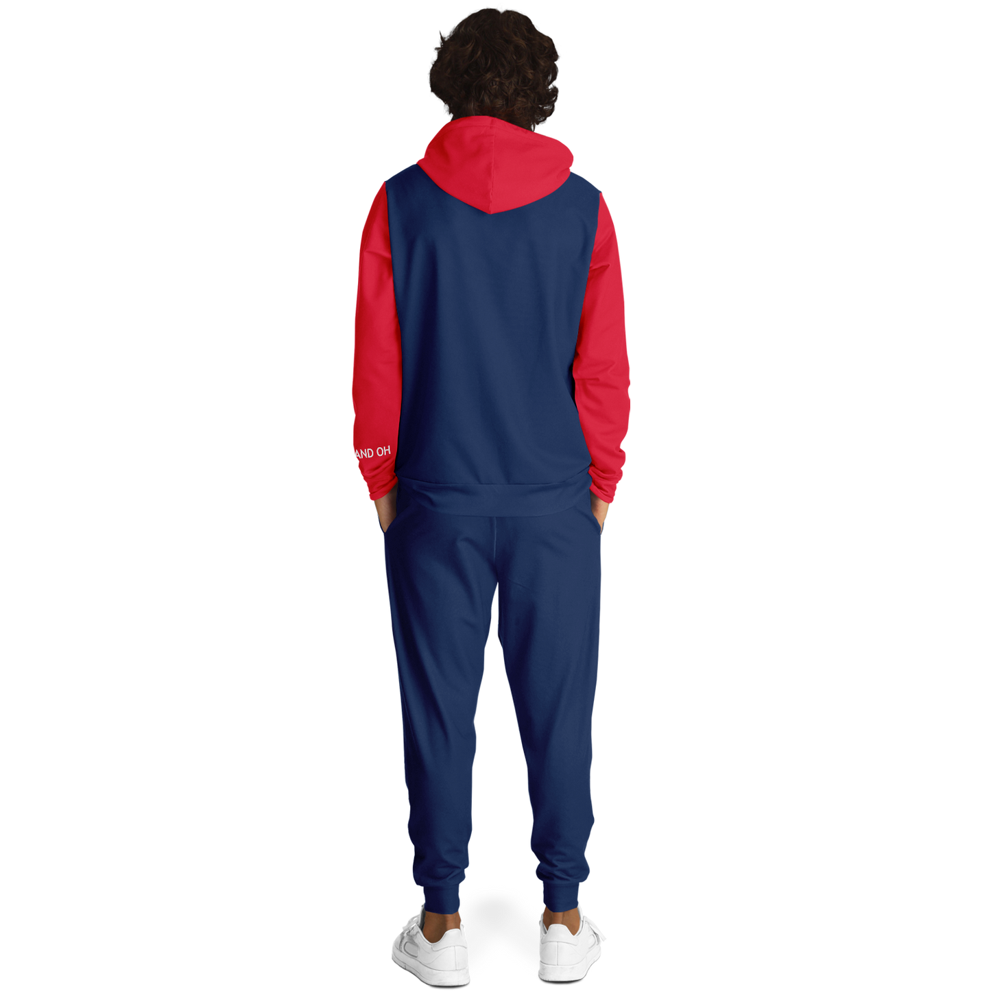 Cleveland Navy Blue Red Hoodie and Joggers