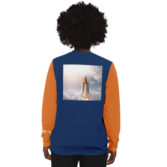 Houston Blue Orange Long Sleeve Shirt Rocket