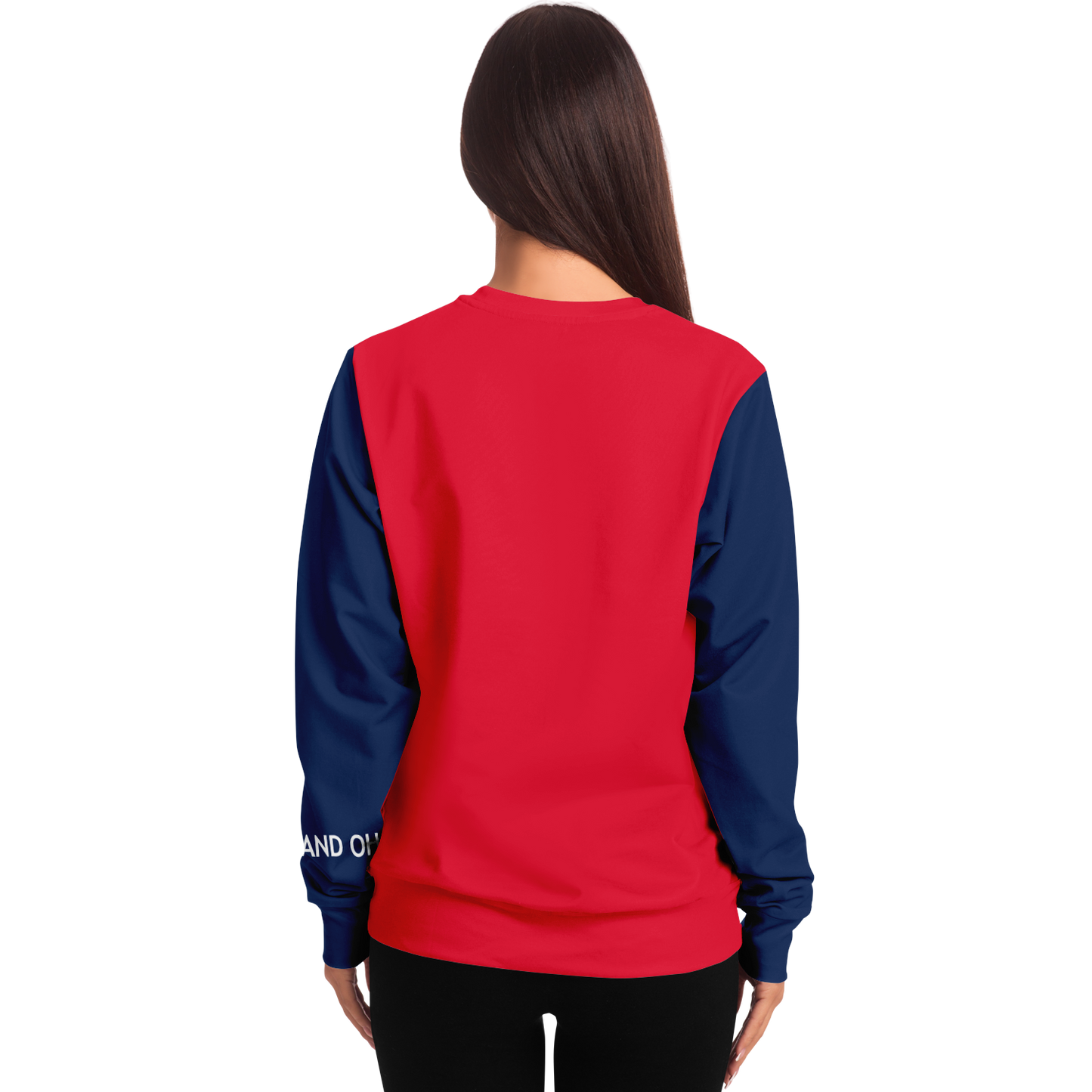Cleveland Red Navy Blue Long Sleeve Shirt