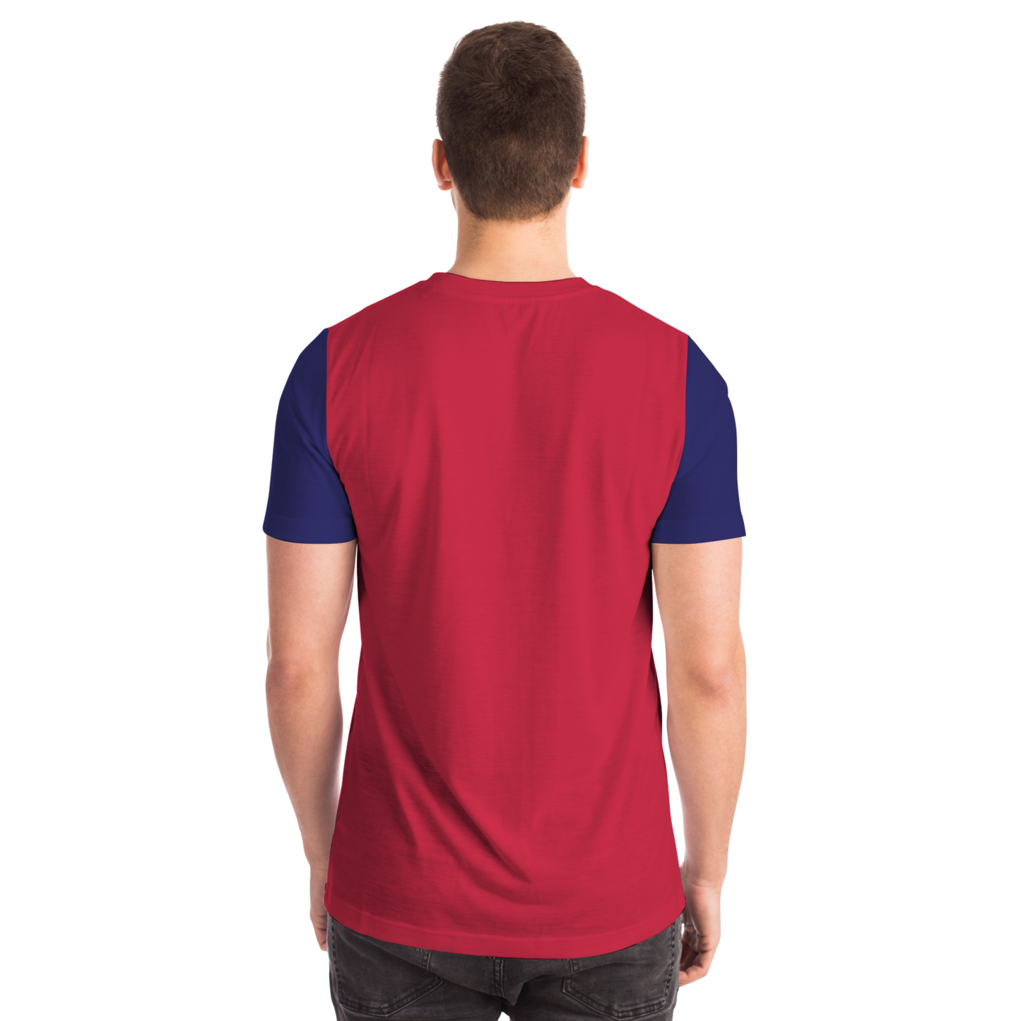 Saint Louis Red Blue Short Sleeve Shirt