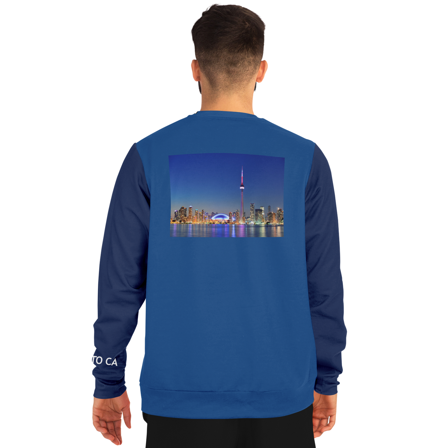 Toronto Blue Navy Blue Long Sleeve Shirt Skyline