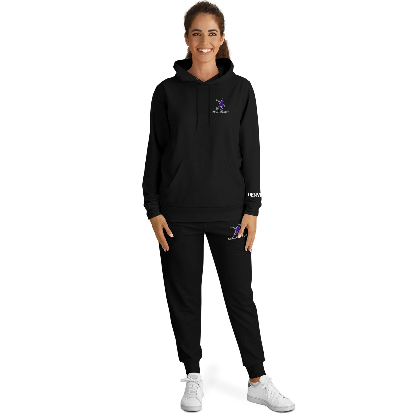 Denver Black Hoodie and Joggers TWO